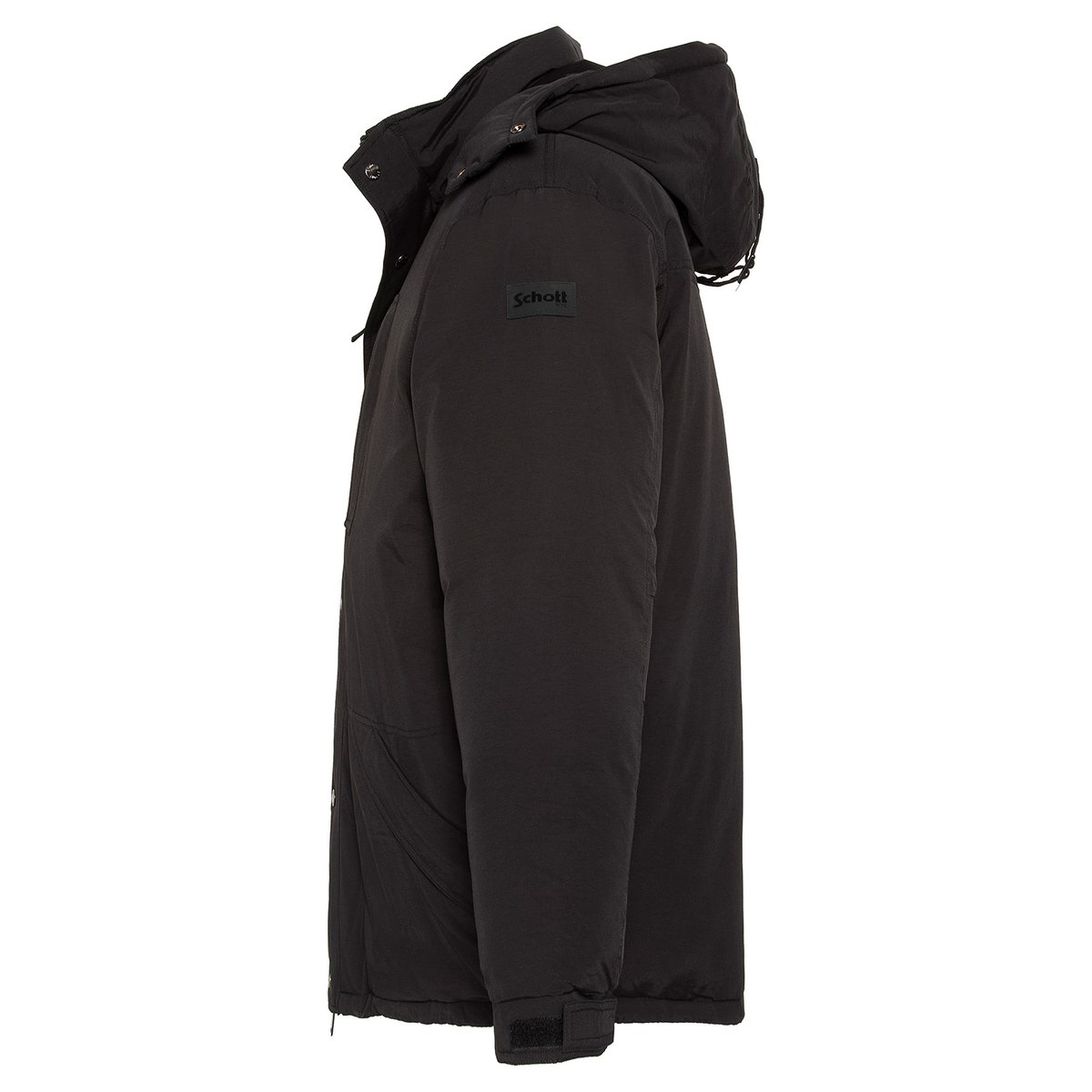 Doudoune à capuche noir, SCHOTT