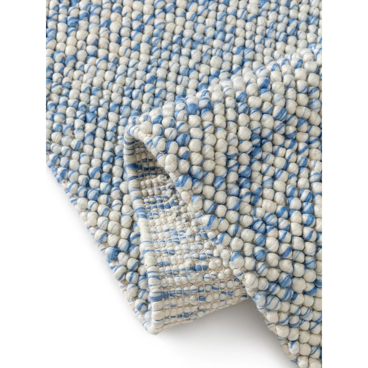 Tapis enfant tissé main BEADY bleu, BENUTA
