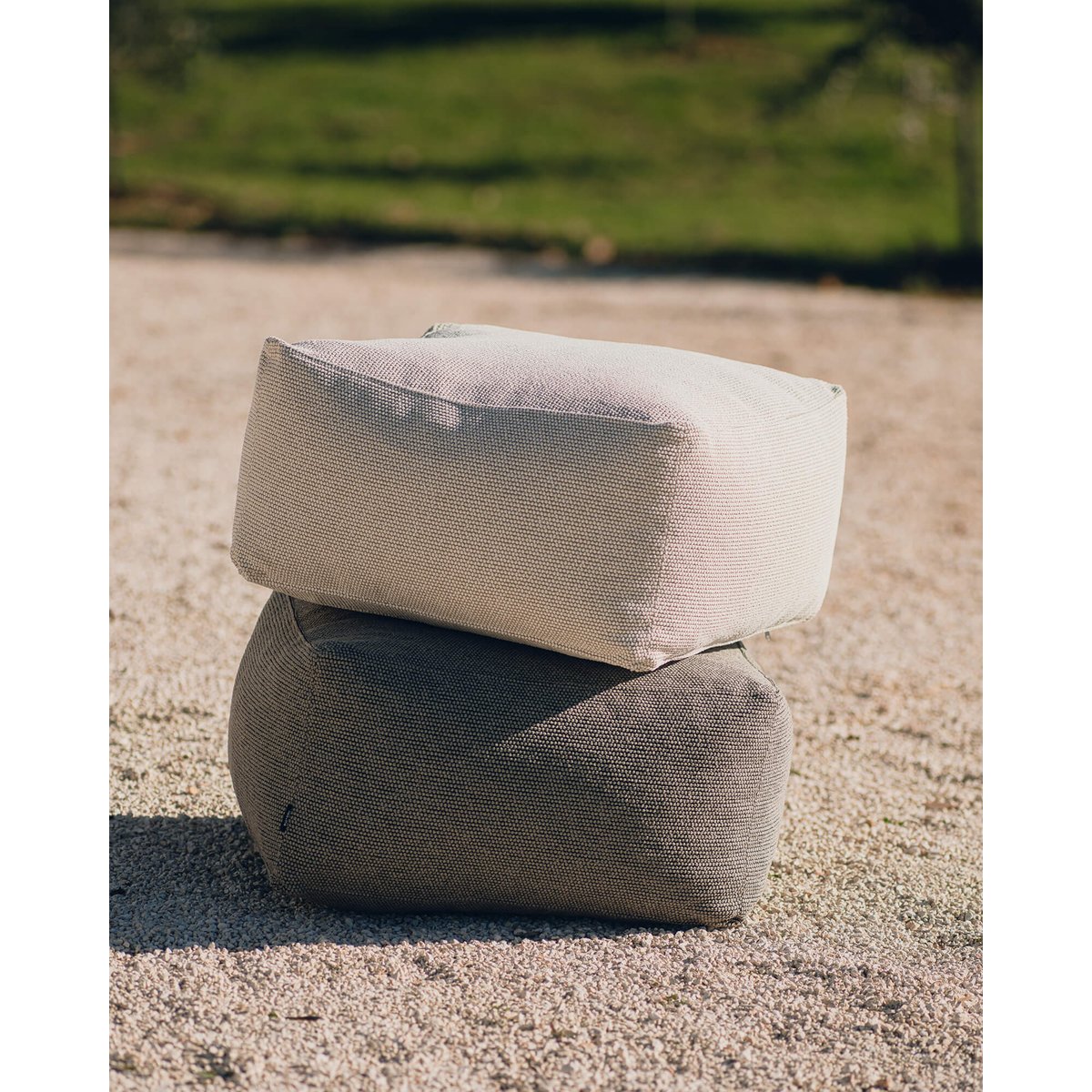 Pouf Keno Outdoor beige lait, NOO.MA