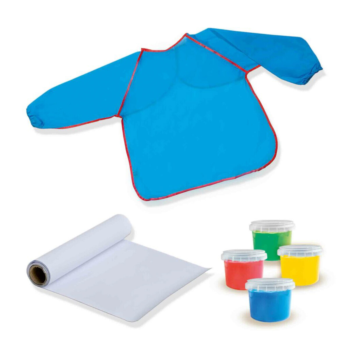 Brinquedo "Pintura com dedos + avental (conj.)", SES multicolor, SES
