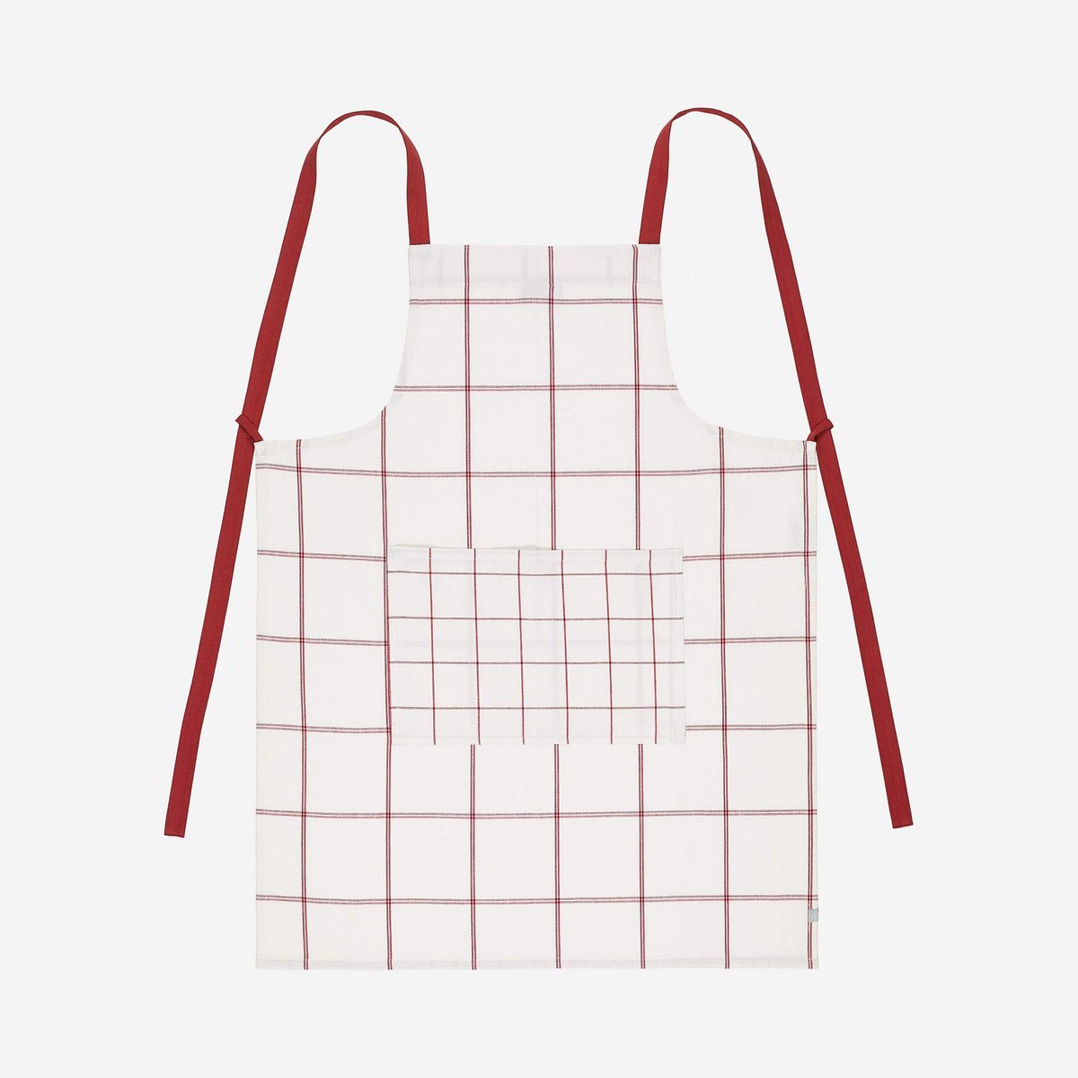 Tablier de cuisine en coton JULIE rouge, HABITAT