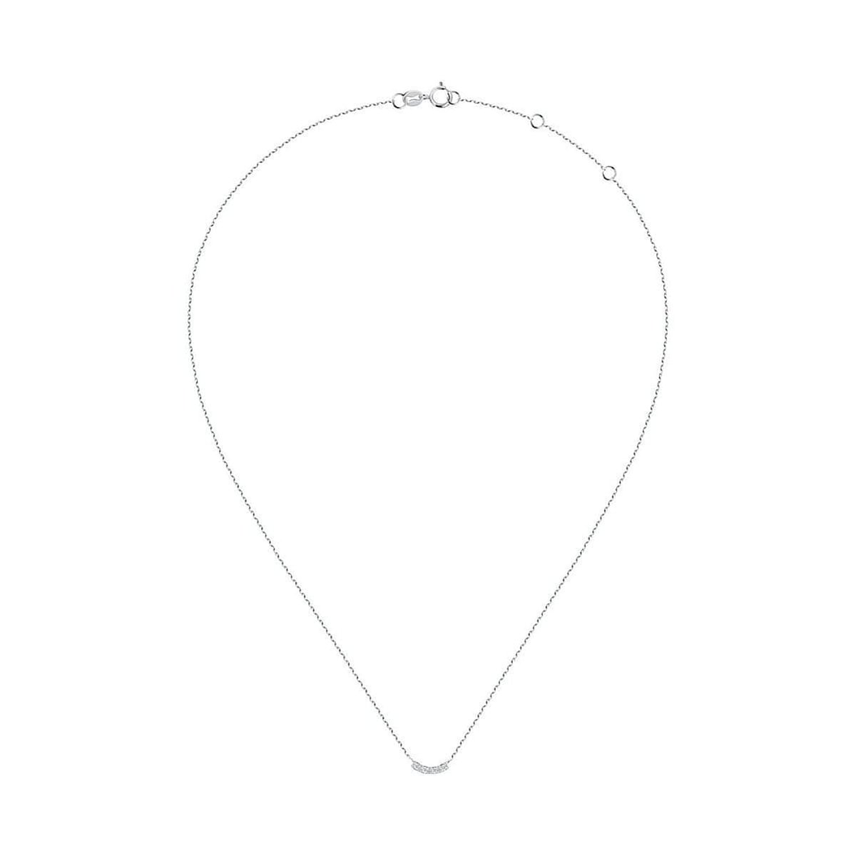 Colliers en Or 375/1000/diamant Synthétique et Diamant synthétique argent, LIVE DIAMOND