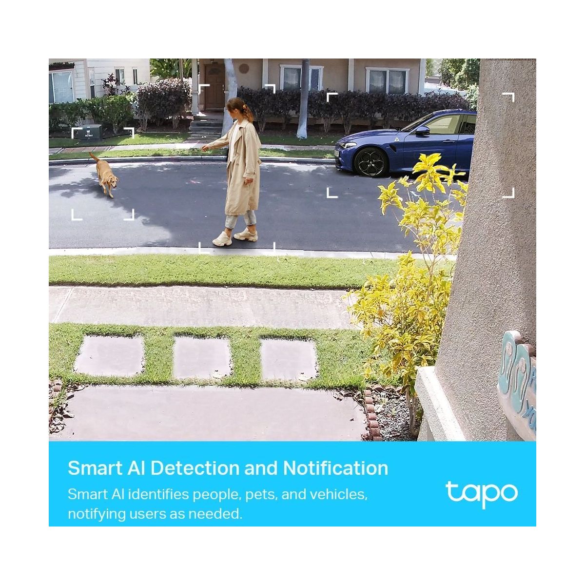 Caméra de surveillance Tapo C420 2 caméras 2K wifi sans fil couleur unique, TP-LINK