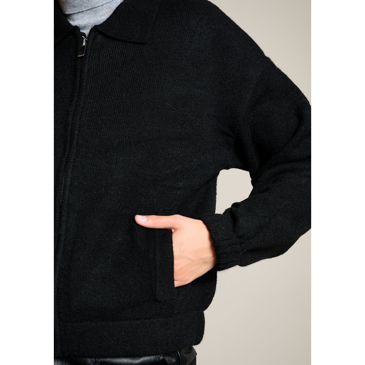 Cardigan bomber noir, LOLALIZA