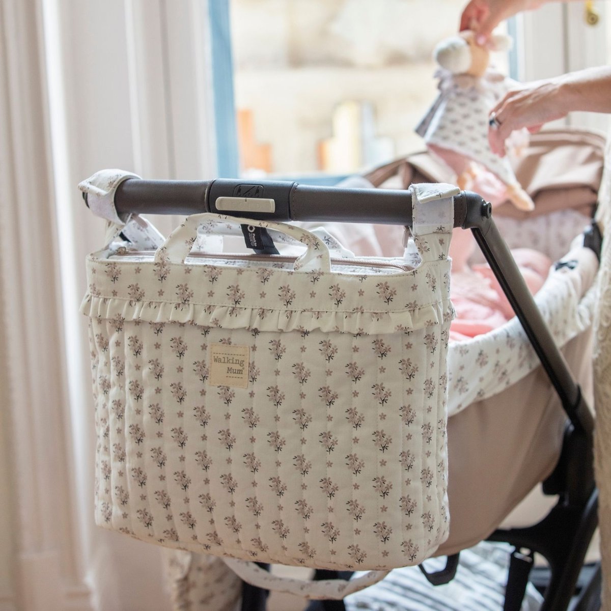 Sac à langer beige, WALKING MUM