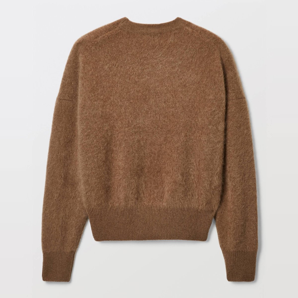 Pull manches longues en cachemire brossé elan, MONOPRIX