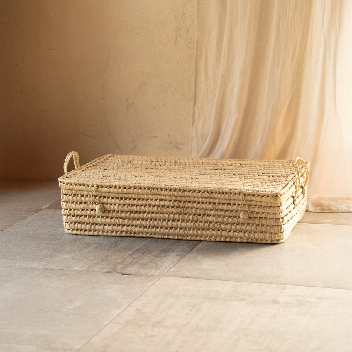 Malle plate dessous de lit -  LOJI naturel, HOME MAISON