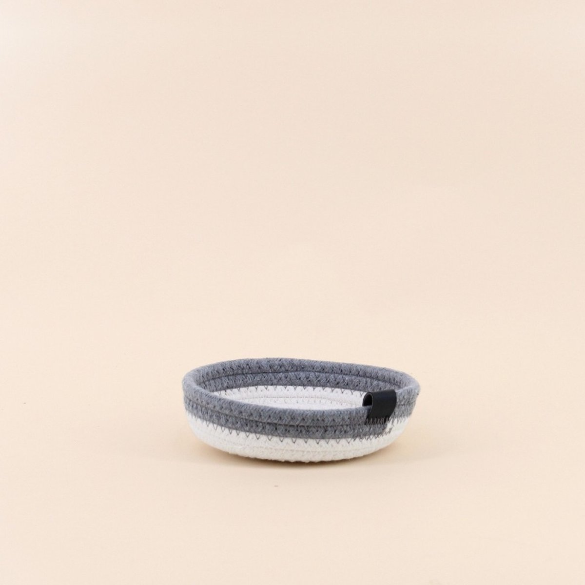 Set de 4 paniers en corde et blanc, AZAO