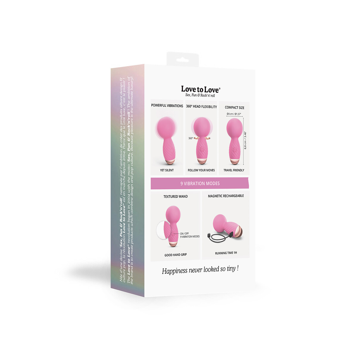 Vibromasseur Itsy Bitsy rose, LOVE TO LOVE