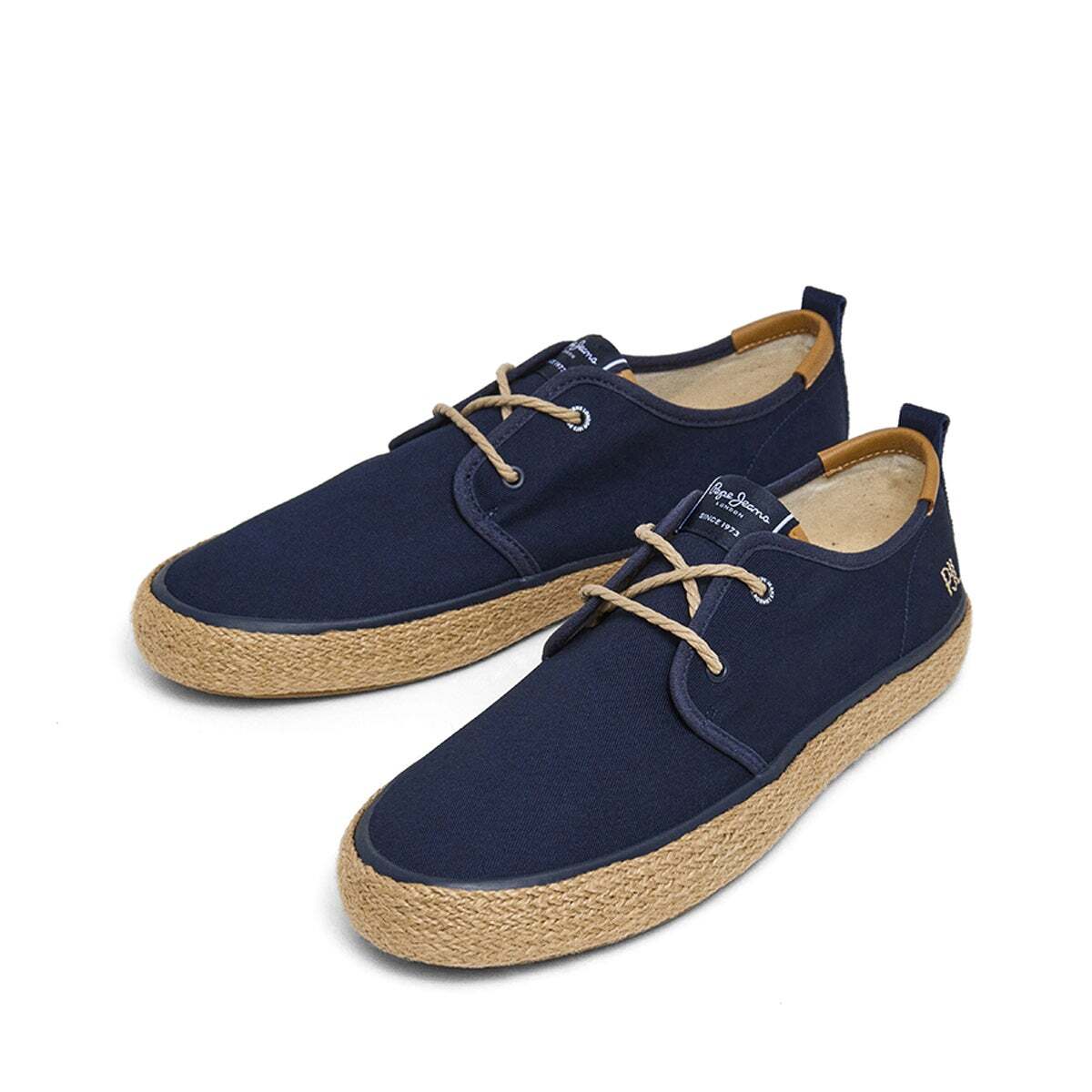 Baskets Bluchers Avec Détails En Jute marine, PEPE JEANS