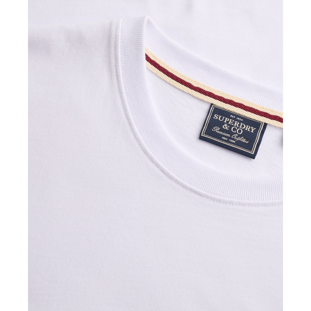 T-shirt avec logo SD&Co brodé optic/bleu marine, SUPERDRY