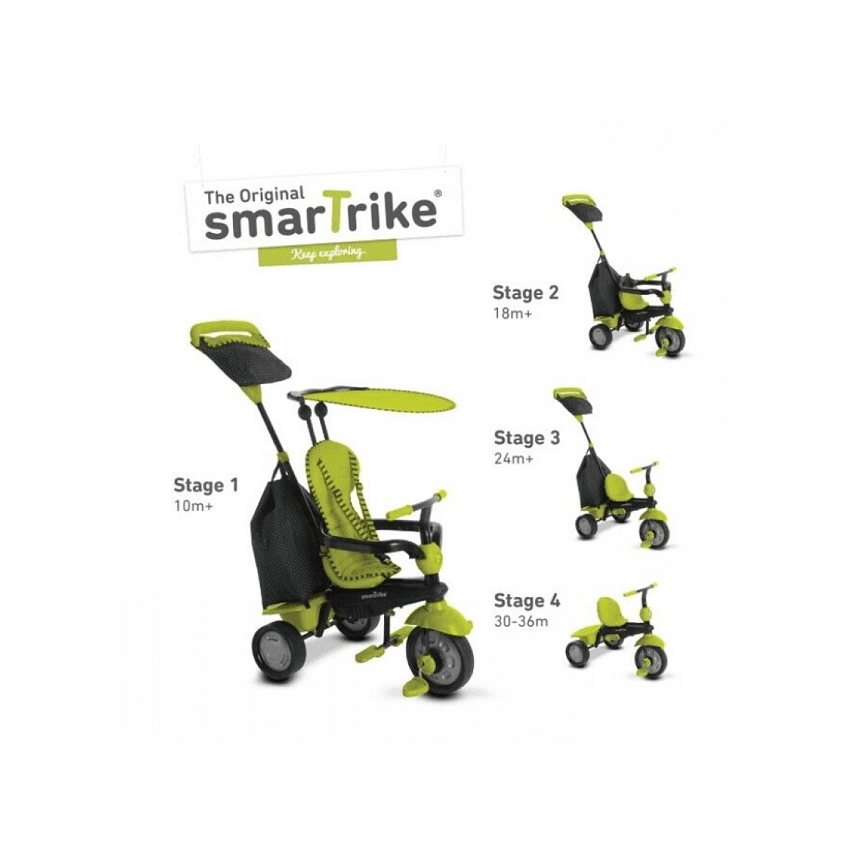 SmarTrike Tricycle Glow Vert vert, SMARTRIKE