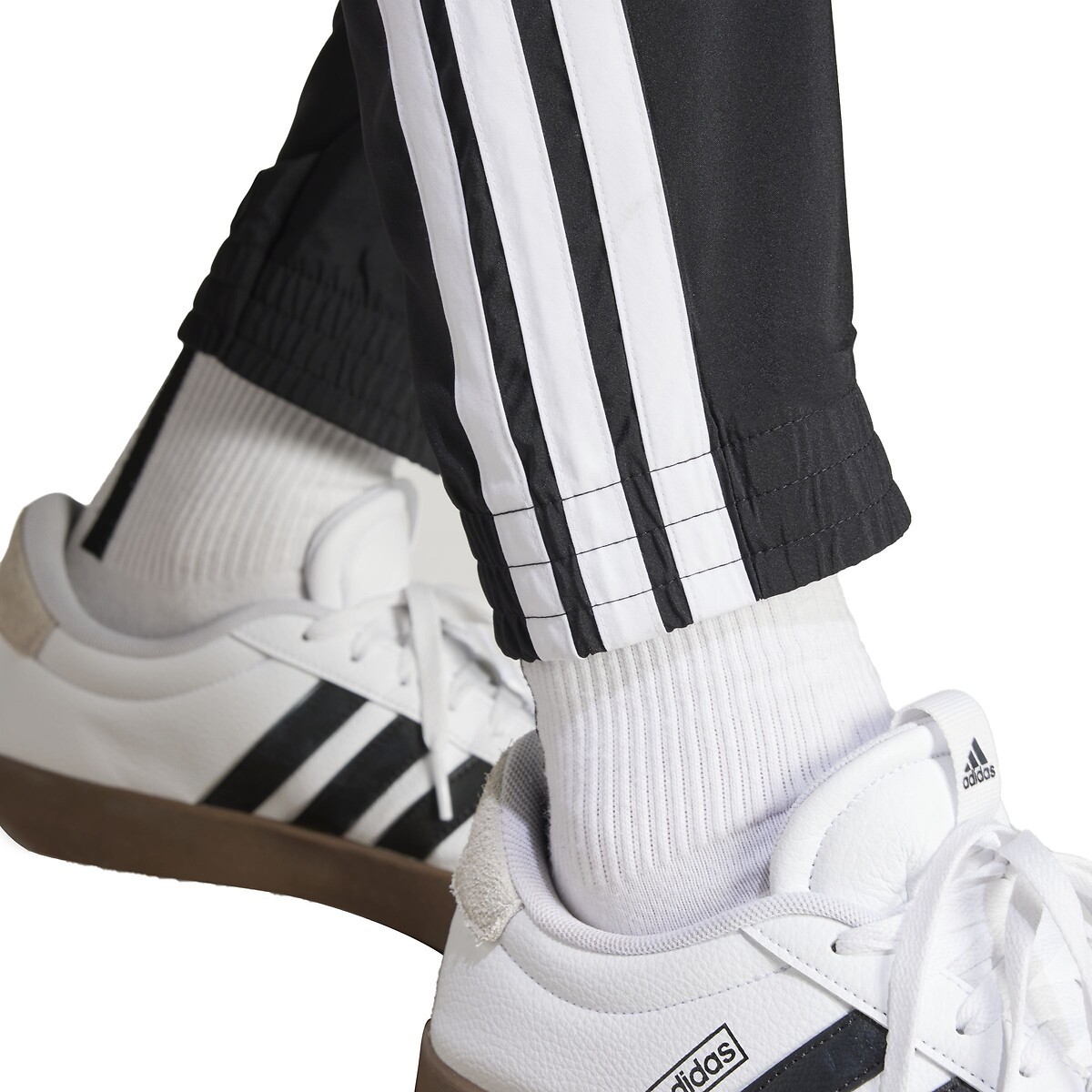Jogginghose gewebt mit 3 Streifen schwarz, ADIDAS SPORTSWEAR