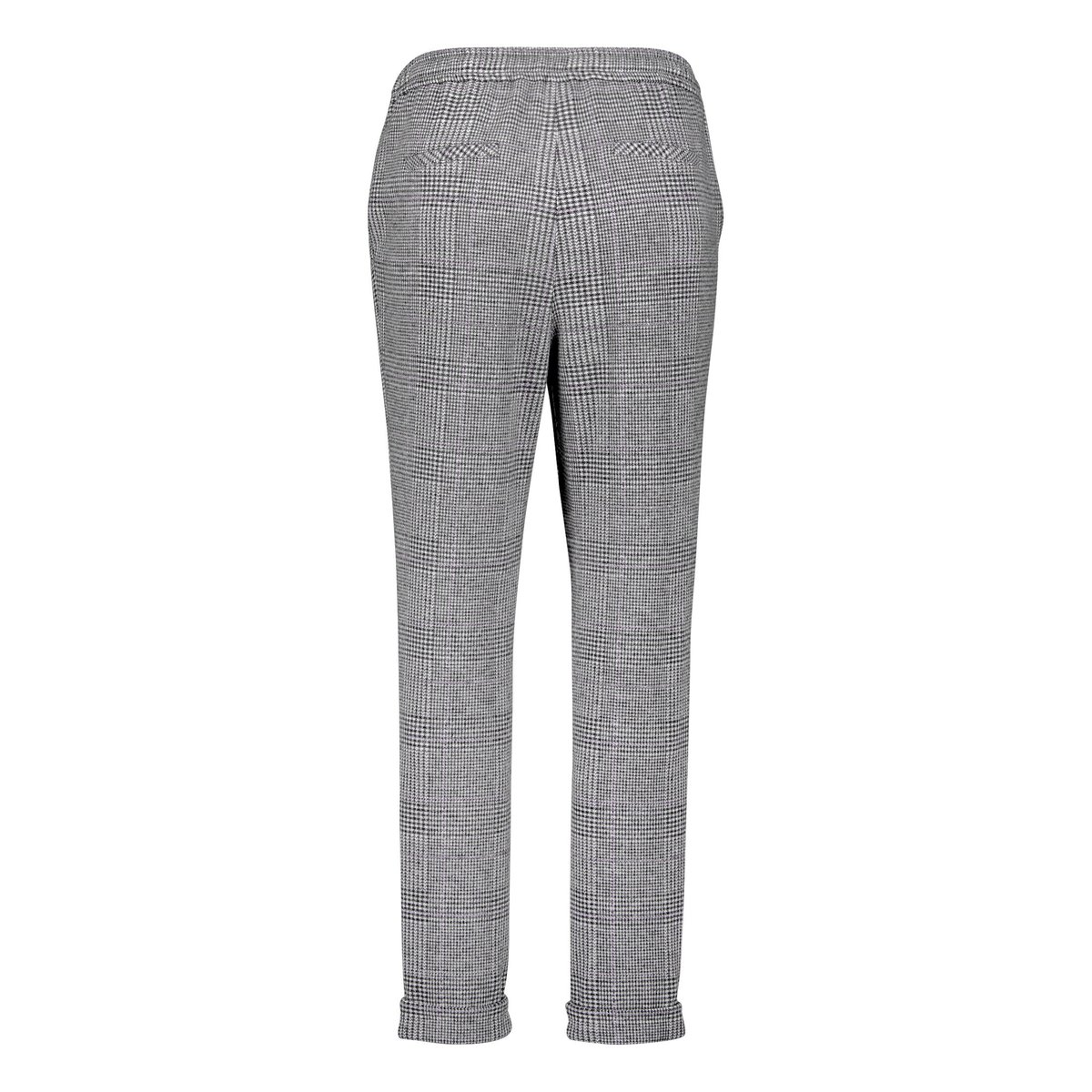 Pantalon à carreaux à ceinture à nouer black/camel, BETTY & CO