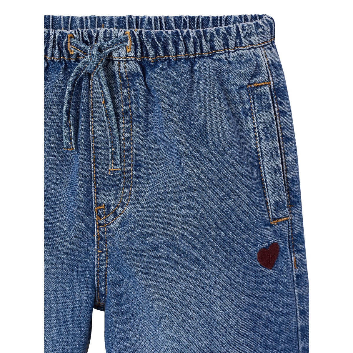 Pantalon large bleu moyen, VERTBAUDET
