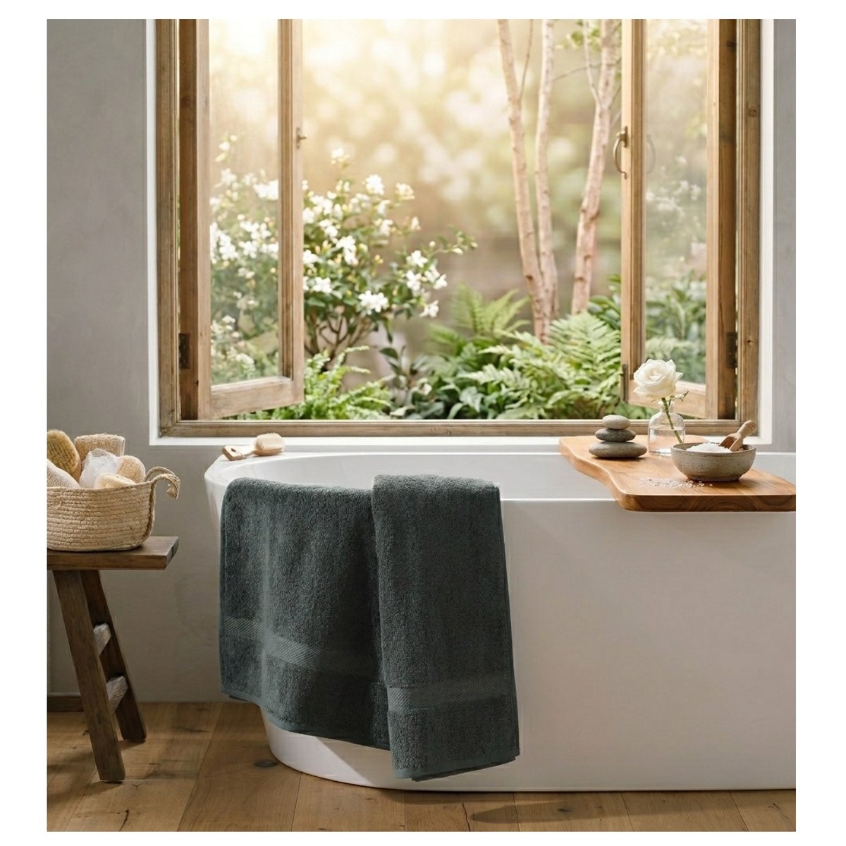 Serviette de toilette Collection Elegante anthracite, EDEN