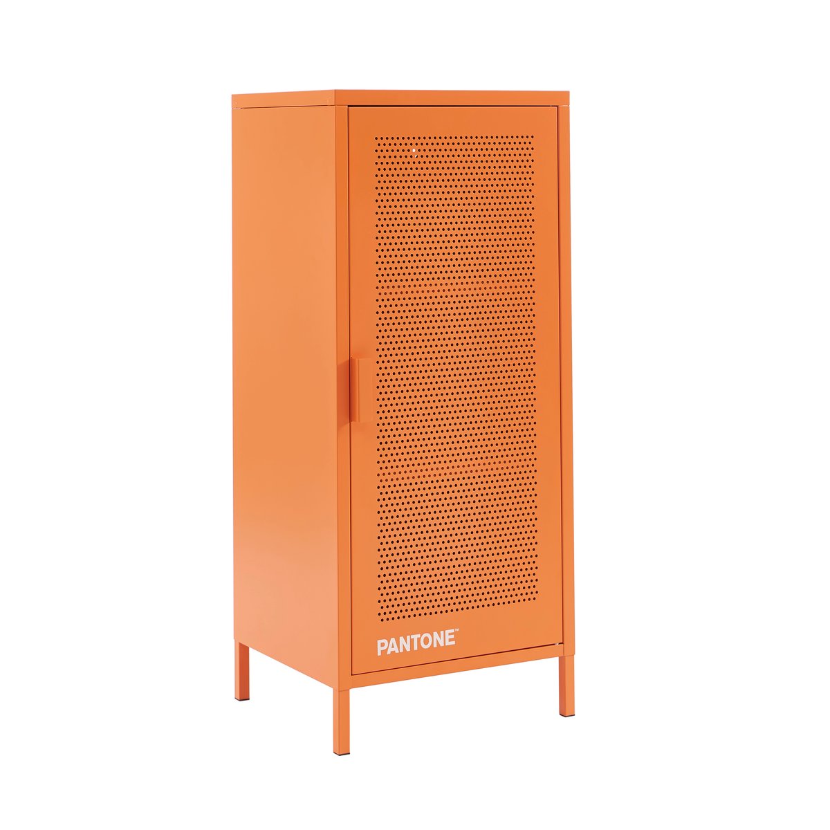 Caisson de bureau en acier orange, PANTONE
