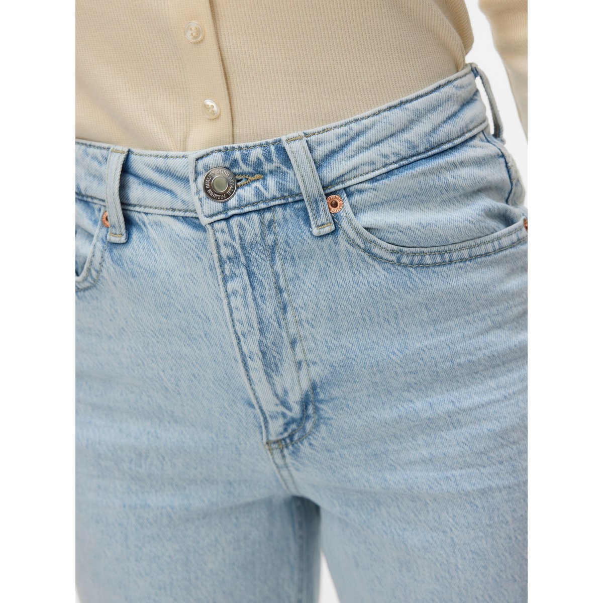 Jean À Coupe Large light blue denim, VERO MODA