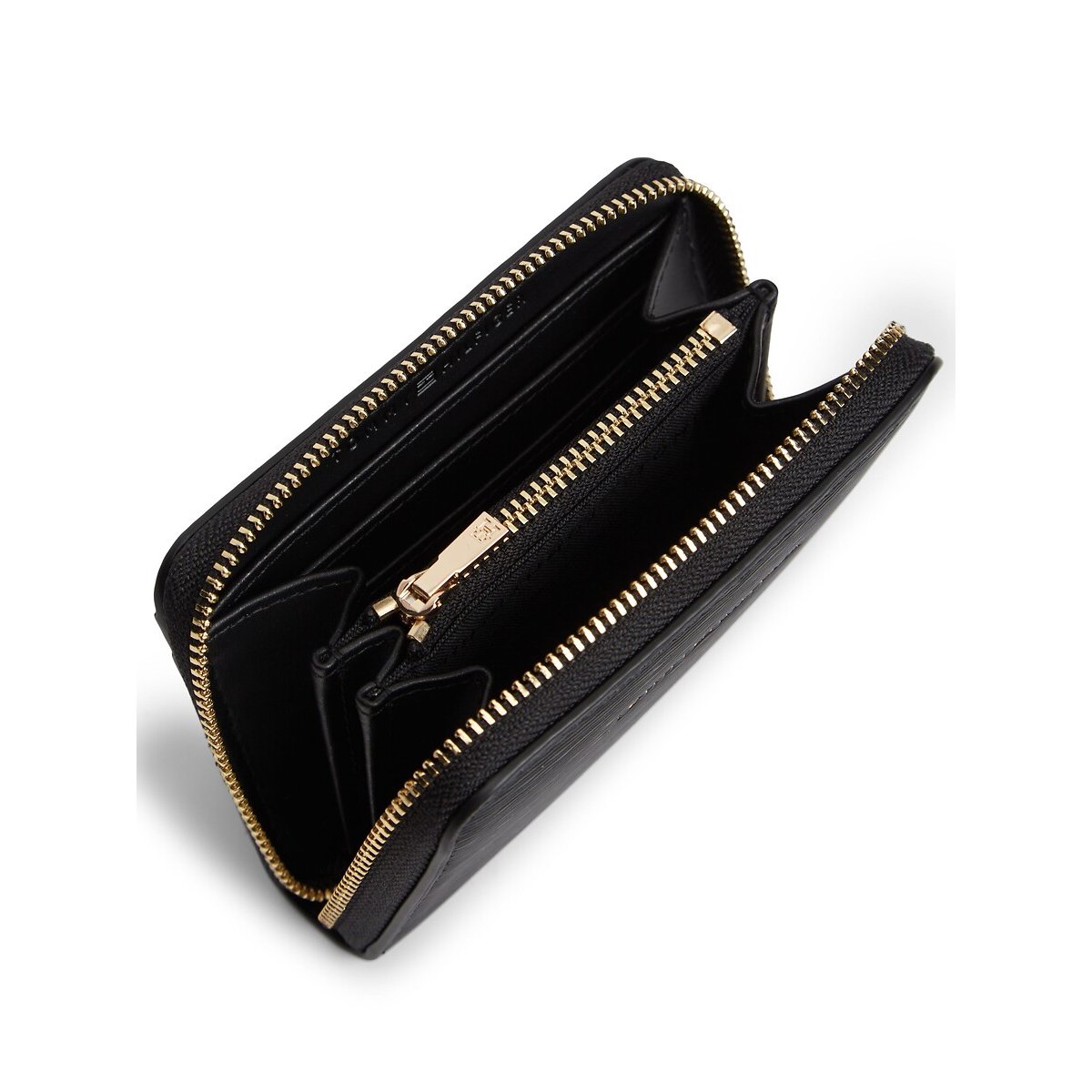 Portamonete con cerniera, TH MODERN COMPACT nero , TOMMY HILFIGER