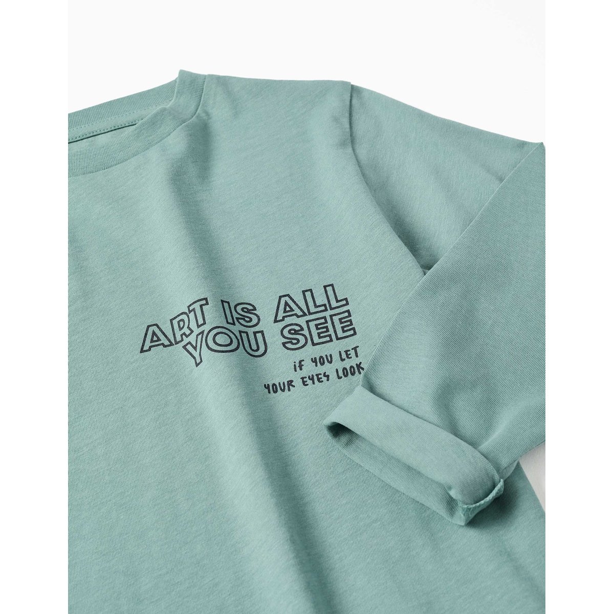 Lot de 2 T-shirts à manches longues avec imprimés blanc, ZIPPY