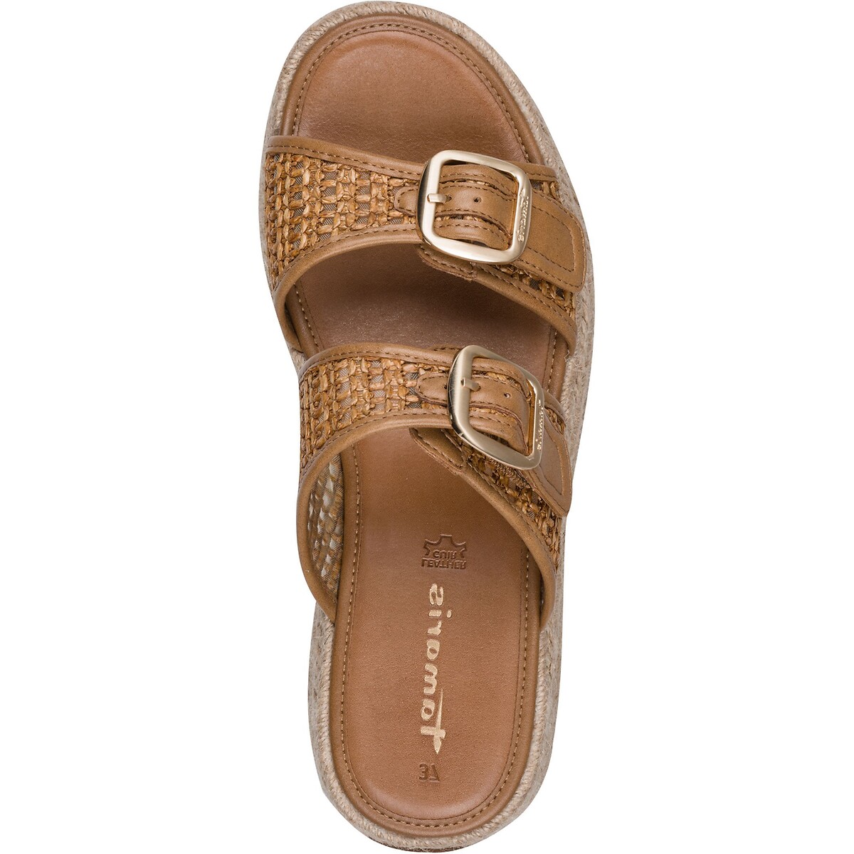 Platform Mules cognac, TAMARIS