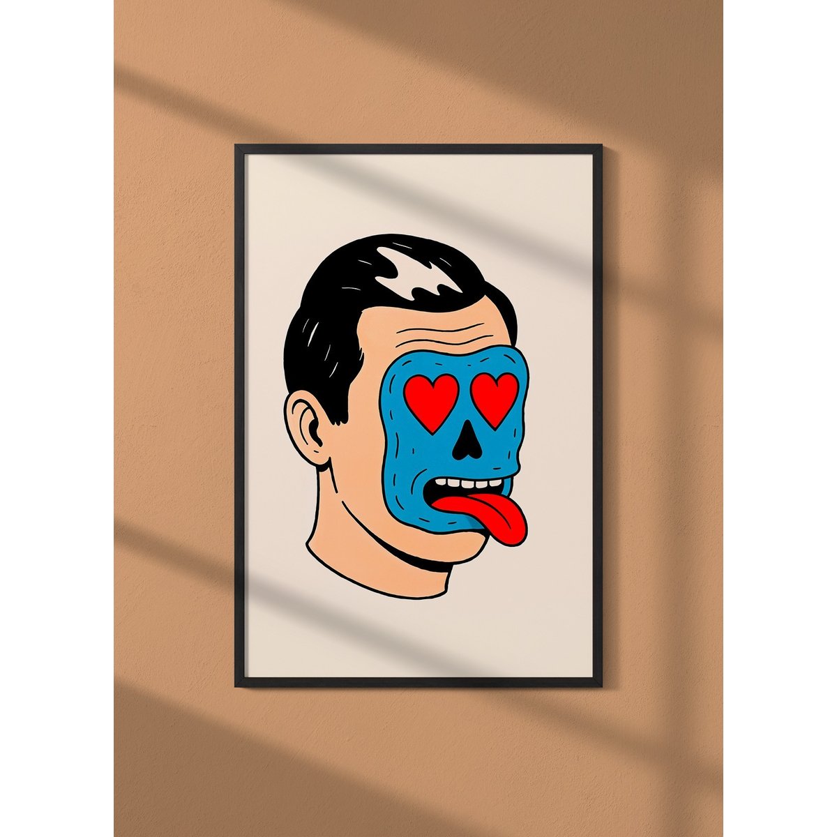 Affiche Visage amoureux blanc, L'AFFICHERIE