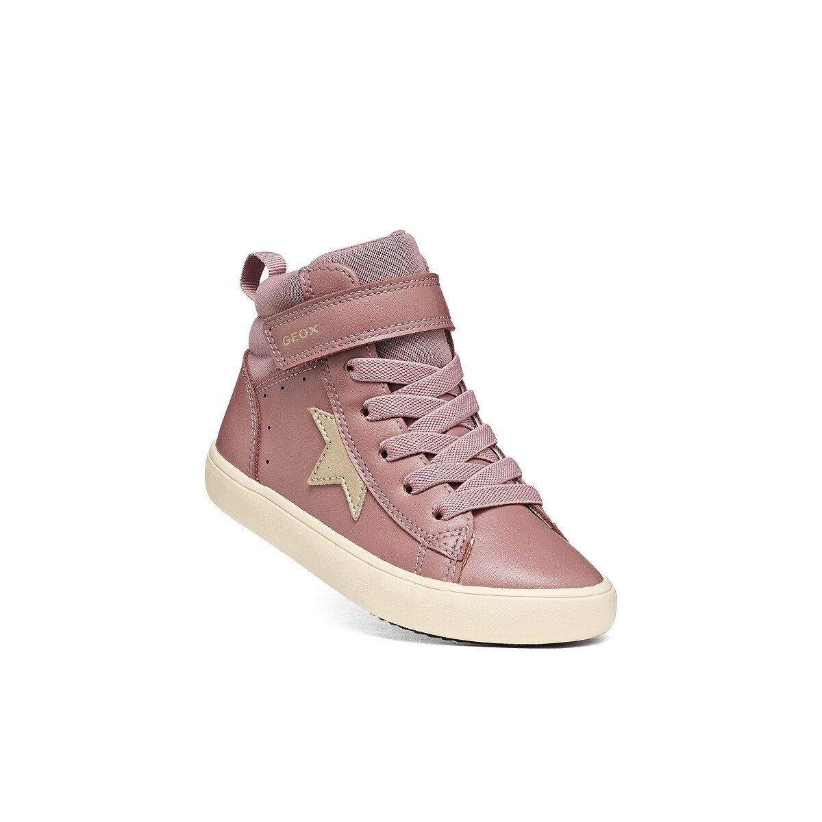 Kids Gisli Breathable High Top Trainers pink, GEOX