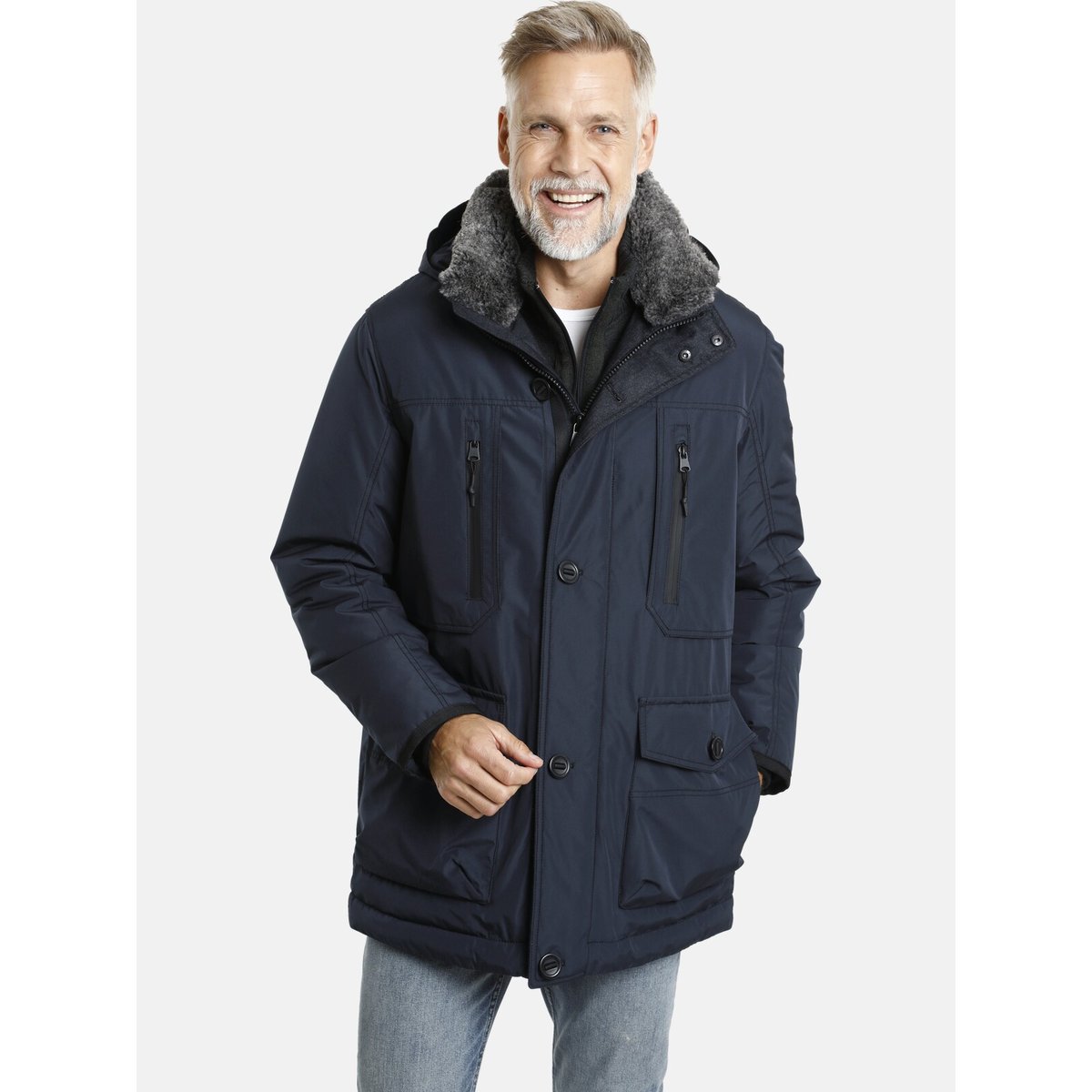 Veste outdoor BOTULFR bleu foncé, JAN VANDERSTORM