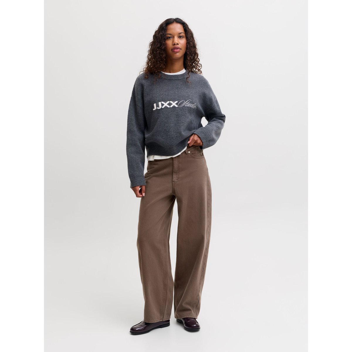 Jean Baggy Fit marron - demitasse 1, JJXX