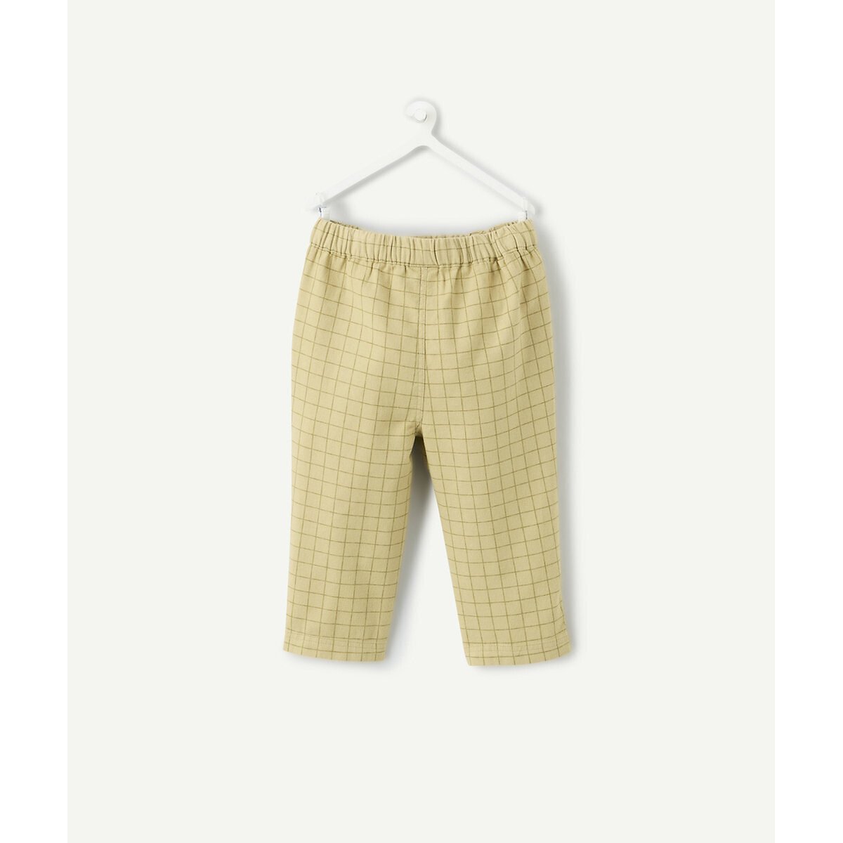 Pantaloni dritti, a quadri verde oliva, TAPE A L'OEIL