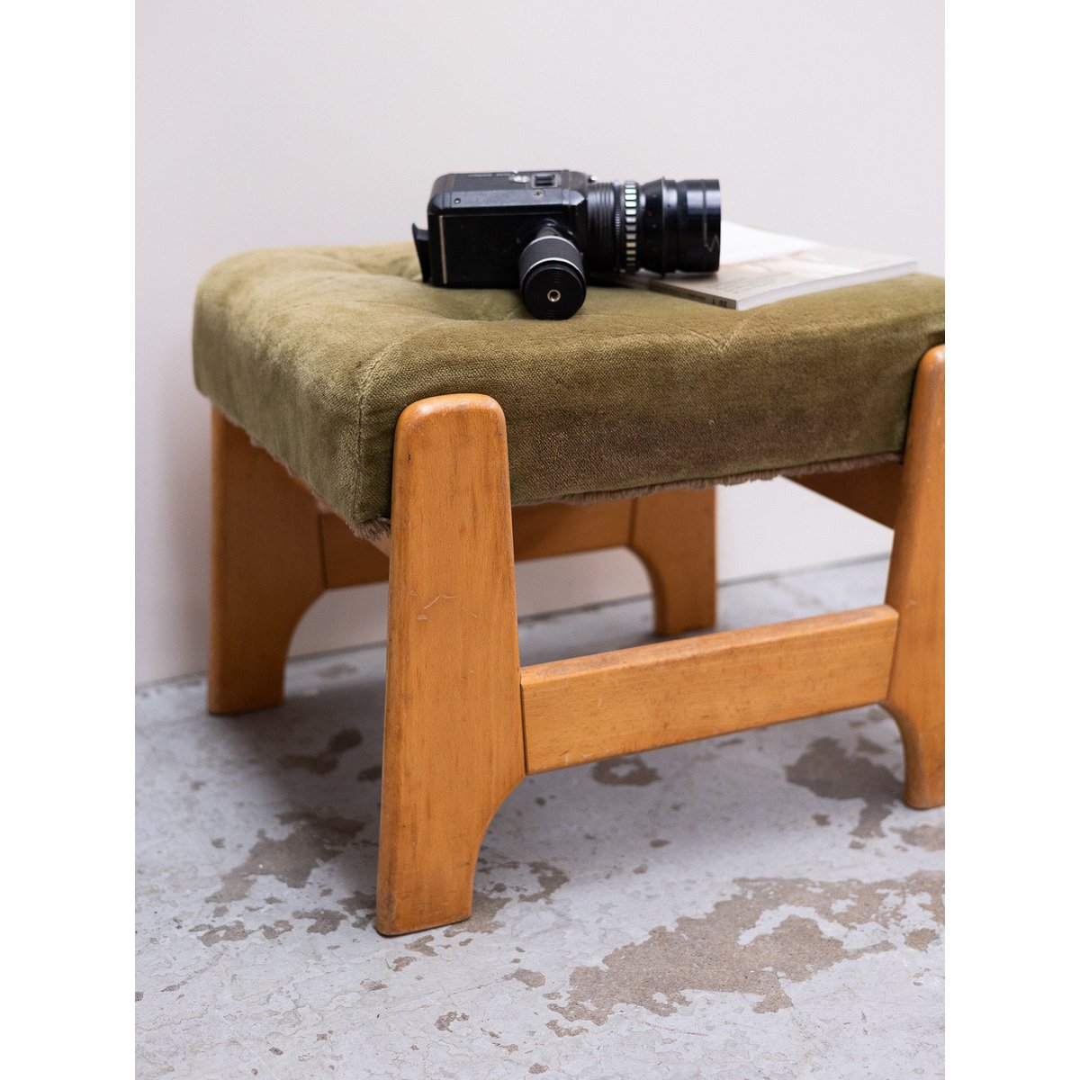 Banc dépliable en marche pieds Victor N°34 - Bon état bois clair, DEBONGOUT