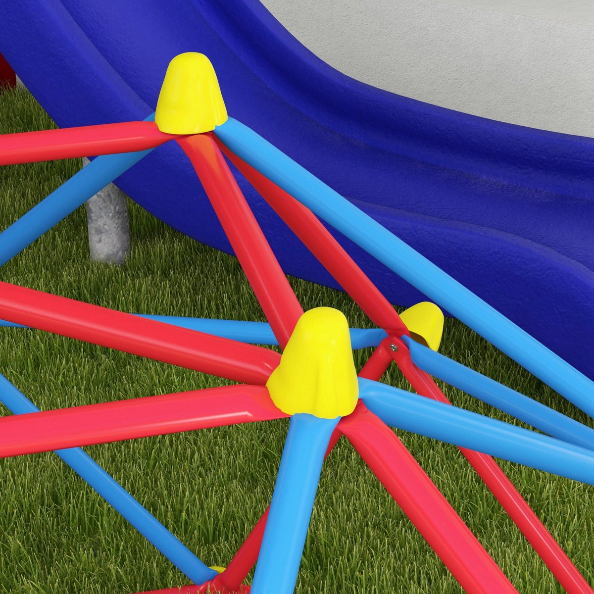 Parcours d'escalade pour enfants Métal multicolore, OUTSUNNY