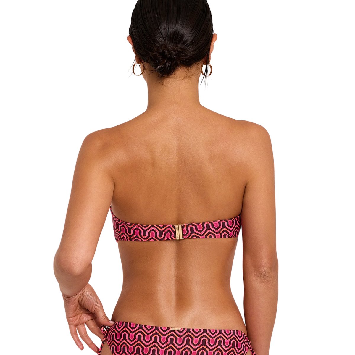 Haut maillot de bain bandeau KALEIDO fuchsia, SELMARK MARE