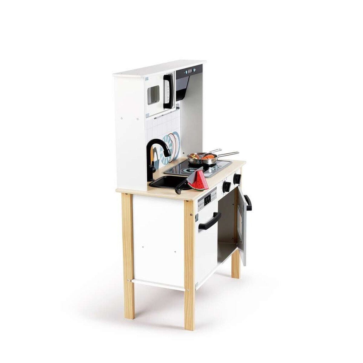 Cuisine interactive en bois multicolore, HAPE