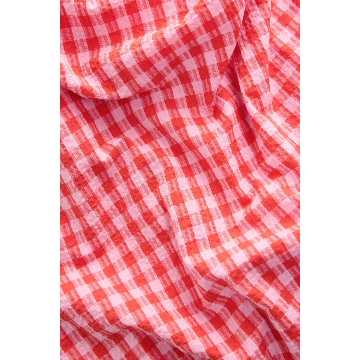 Robe longue à volants et motif vichy rose/rouge, NEXT