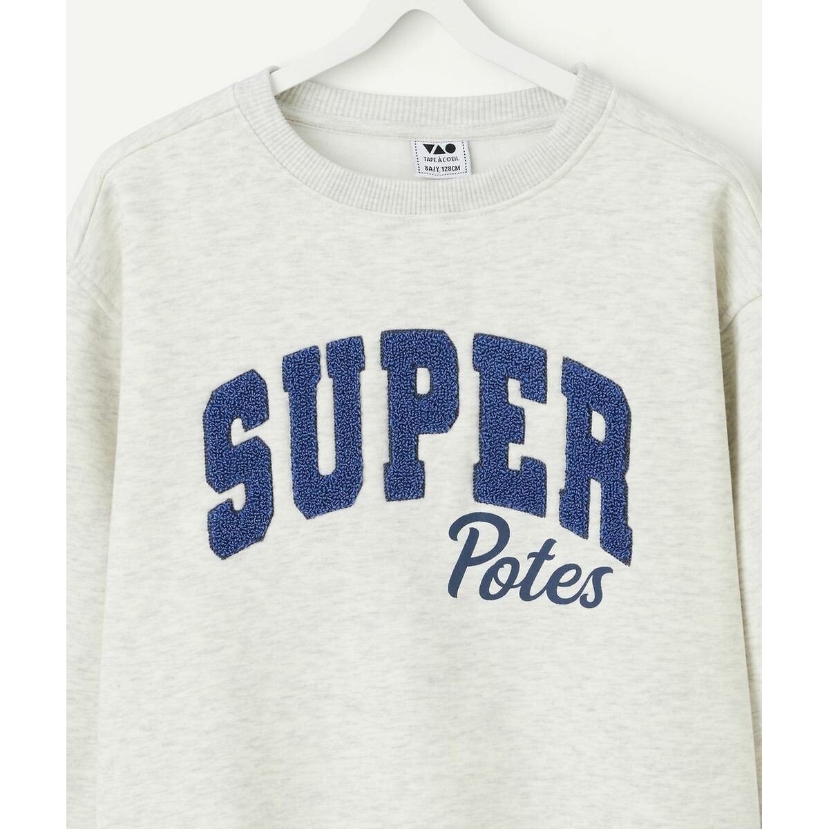 Bouclé Logo Sweatshirt grey marl, TAPE A L'OEIL