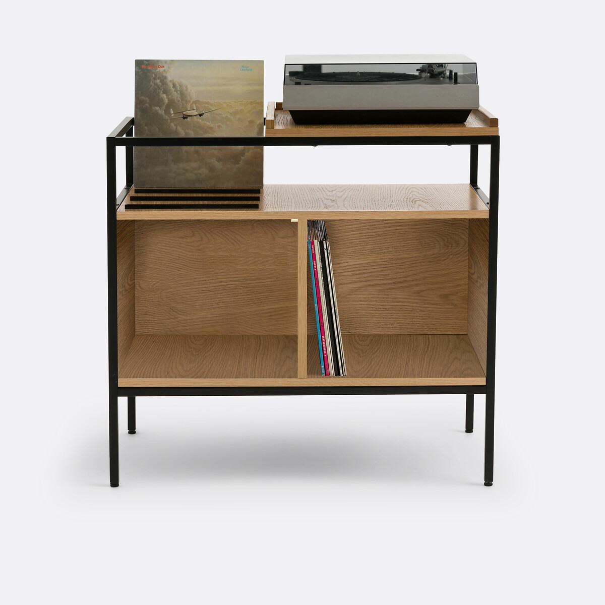 Volga Vinyl Cabinet L87cm oak, LA REDOUTE INTERIEURS