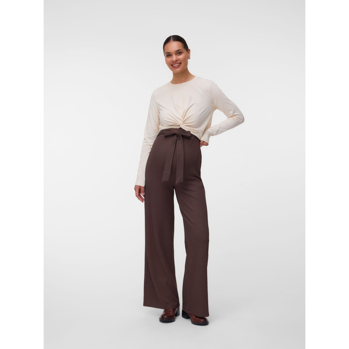 Pantalon chocolate brown, MAMA LICIOUS