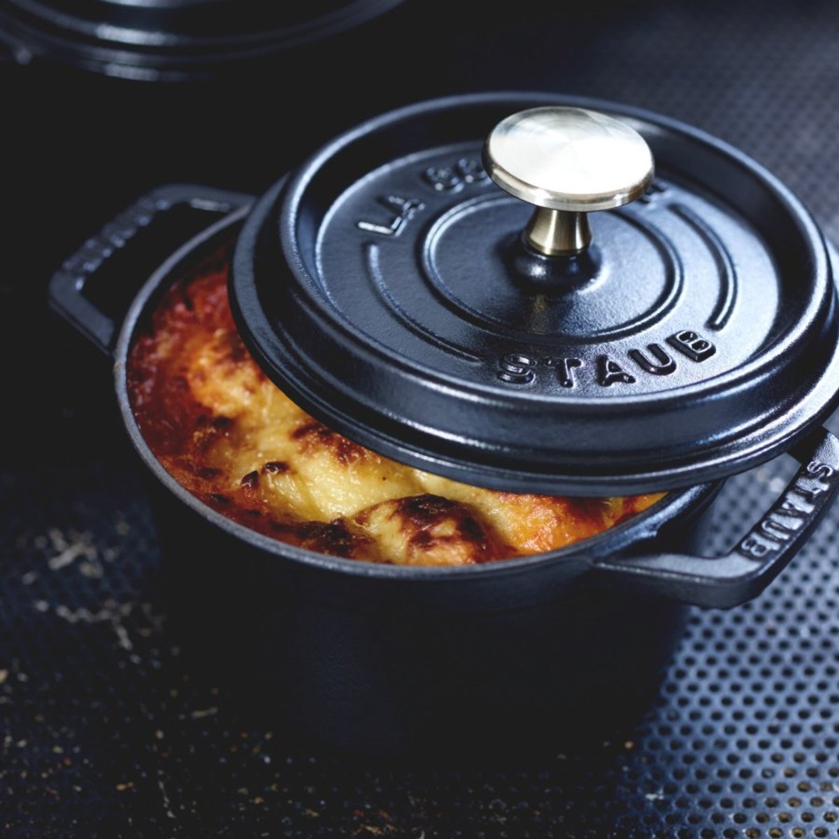 Cocotte à riz 20 cm, Ronde, Truffe blanche, Fonte fleur de cerisier, STAUB