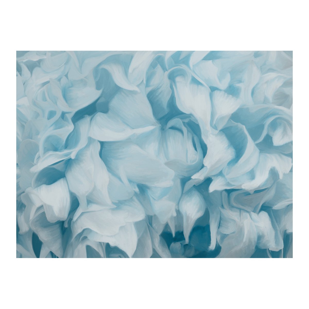 Papier peint intissé panoramique Fleurs azalée (bleu) bleu, EDEN