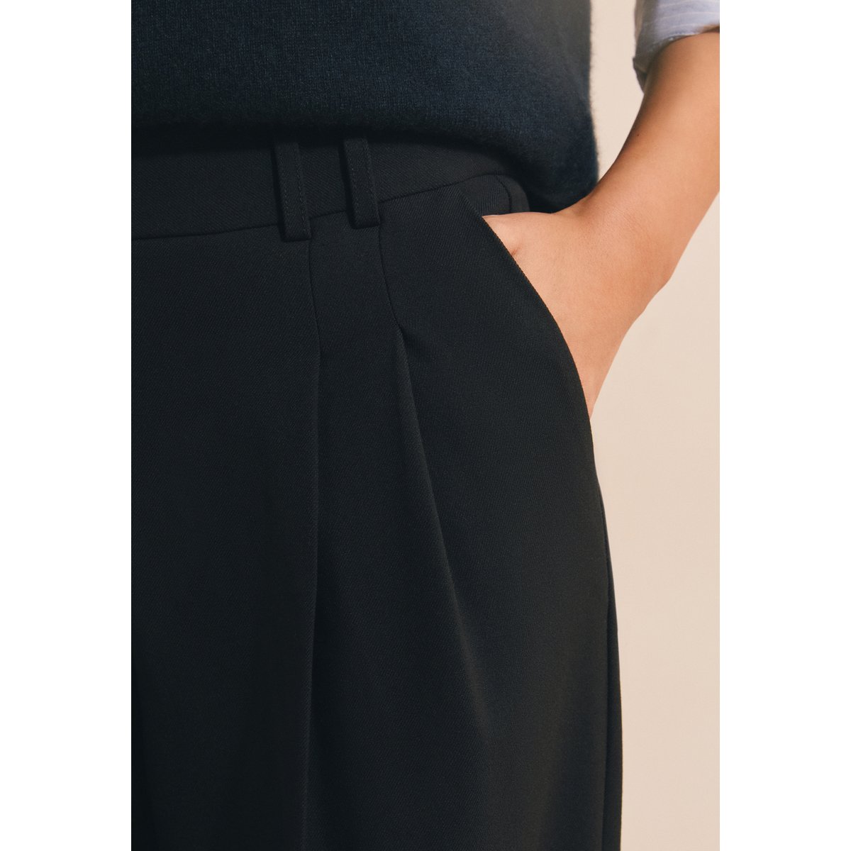 Pantalon coupe droite NEW MUSE encre, ETAM