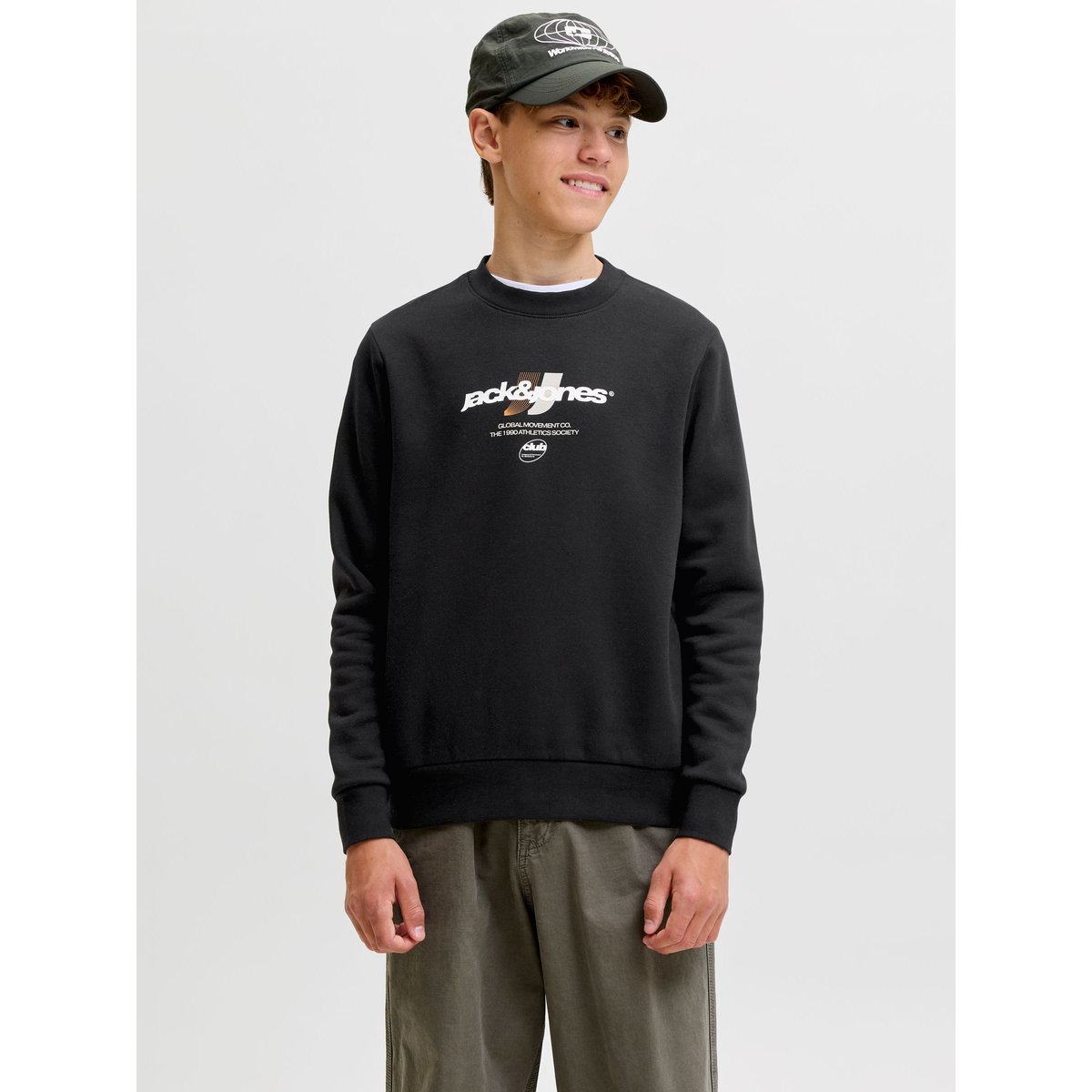 Sweat-Shirt black 1, JACK & JONES JUNIOR