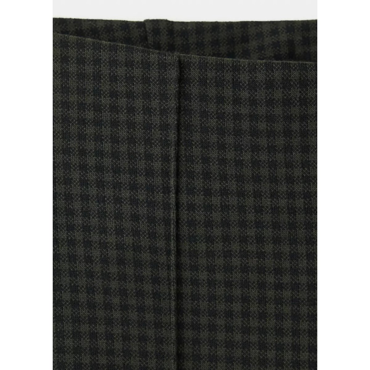 Pantalon droit à carreaux vert, MANGO