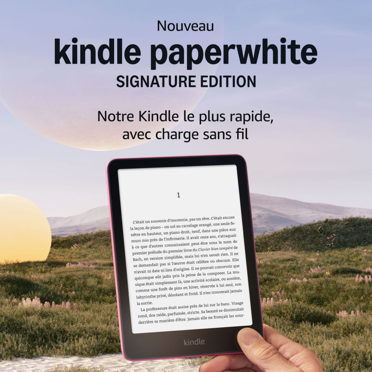 Liseuse eBook Kindle Paperwhite SE 32Go Rose Métallisé couleur unique, AMAZON