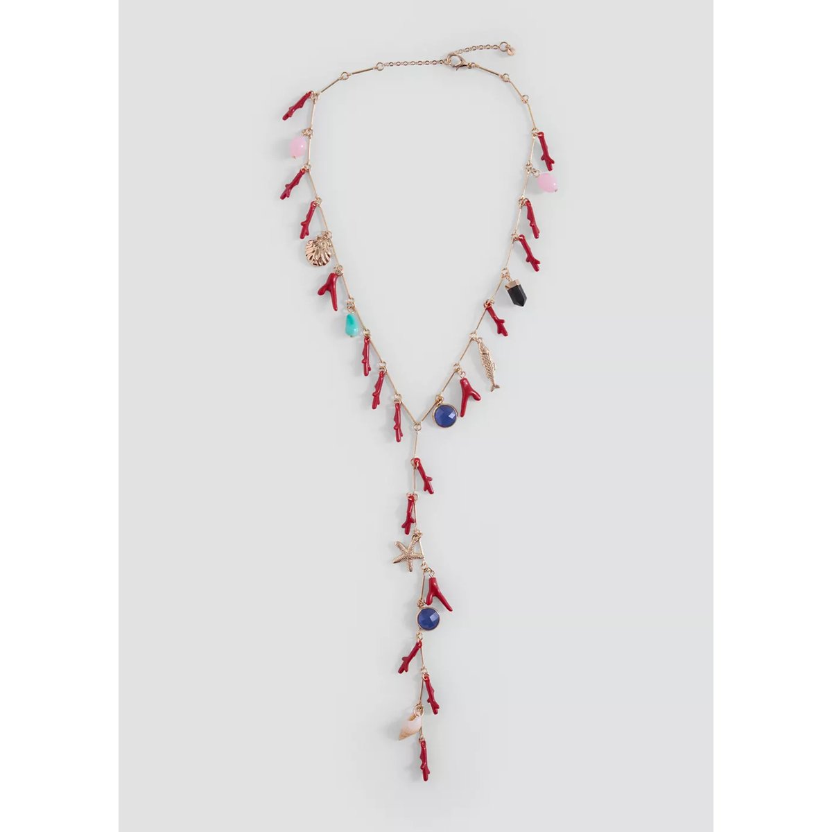 Collier pendentif avec détails breloques or, MANGO TEEN