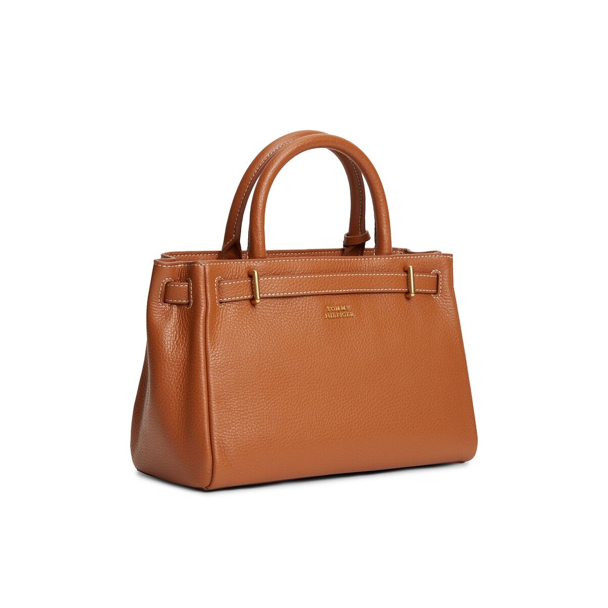 Minibolso tote bag de piel, AMERICAN ICON coñac, TOMMY HILFIGER