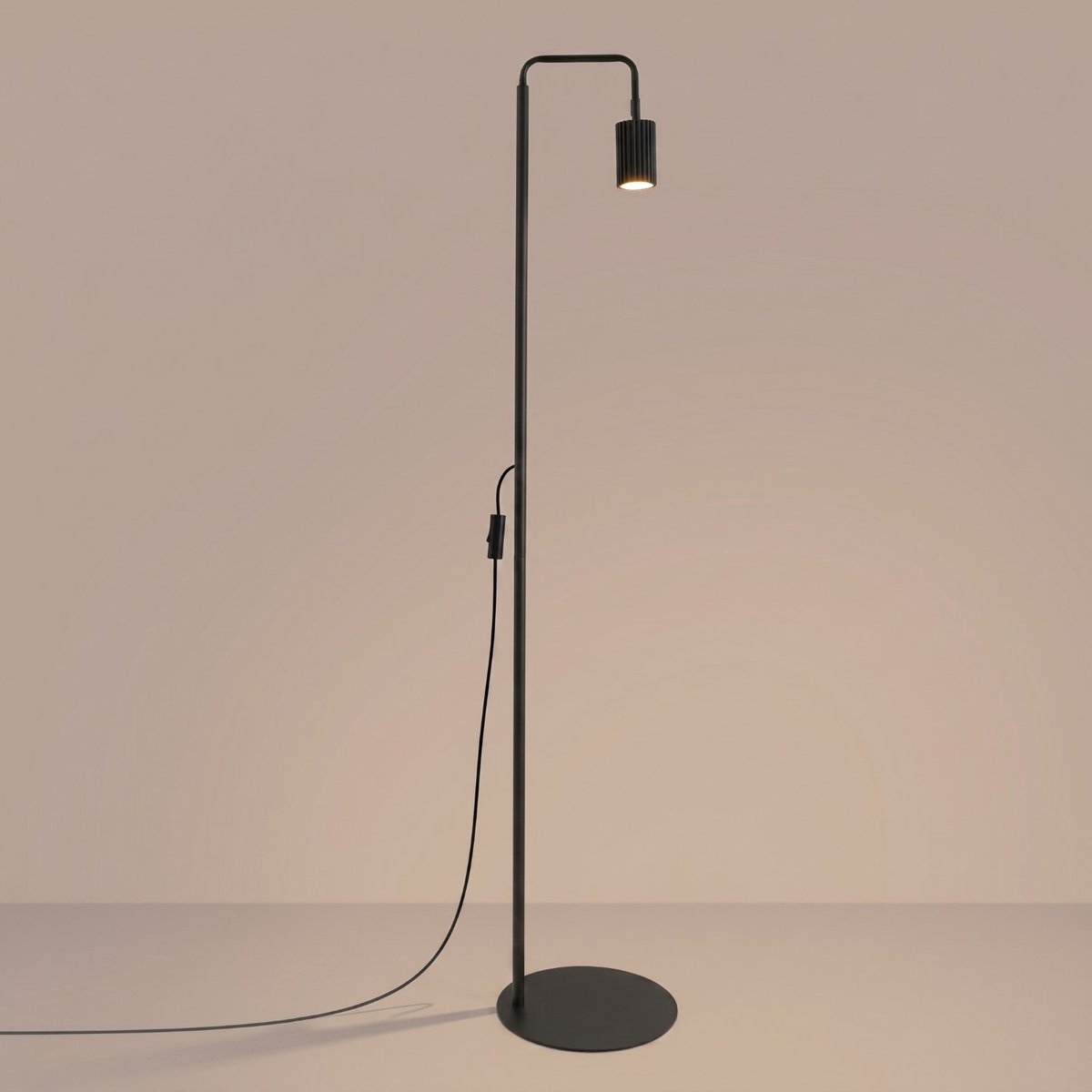 Lampadaire Aluminium Noir GU10 1 KARBON noir, EDEN
