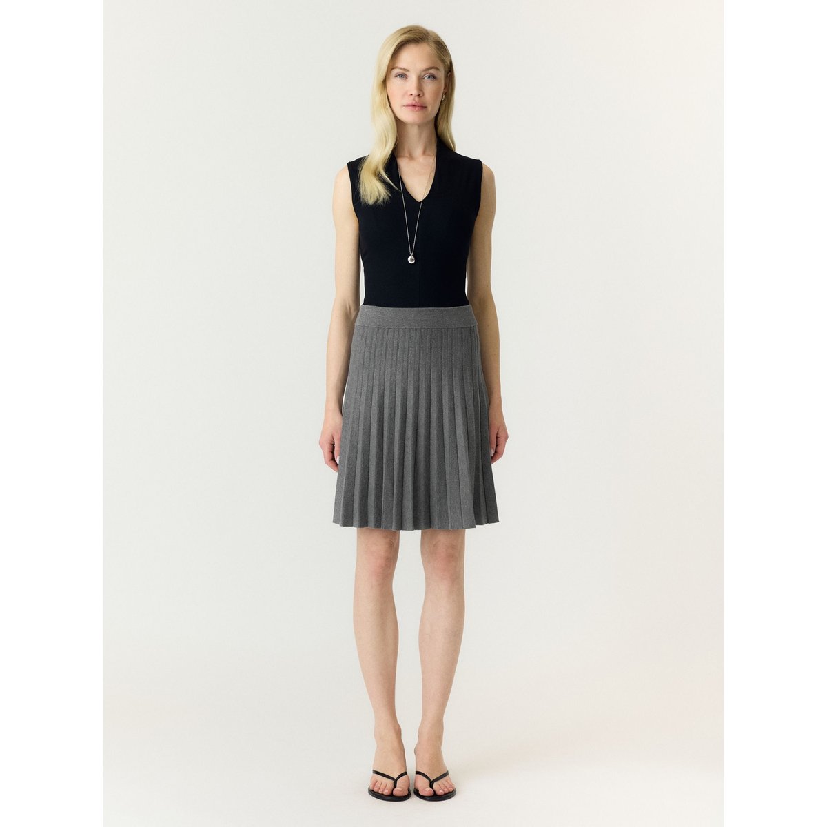 Jupe gris - medium grey melange1, YAS