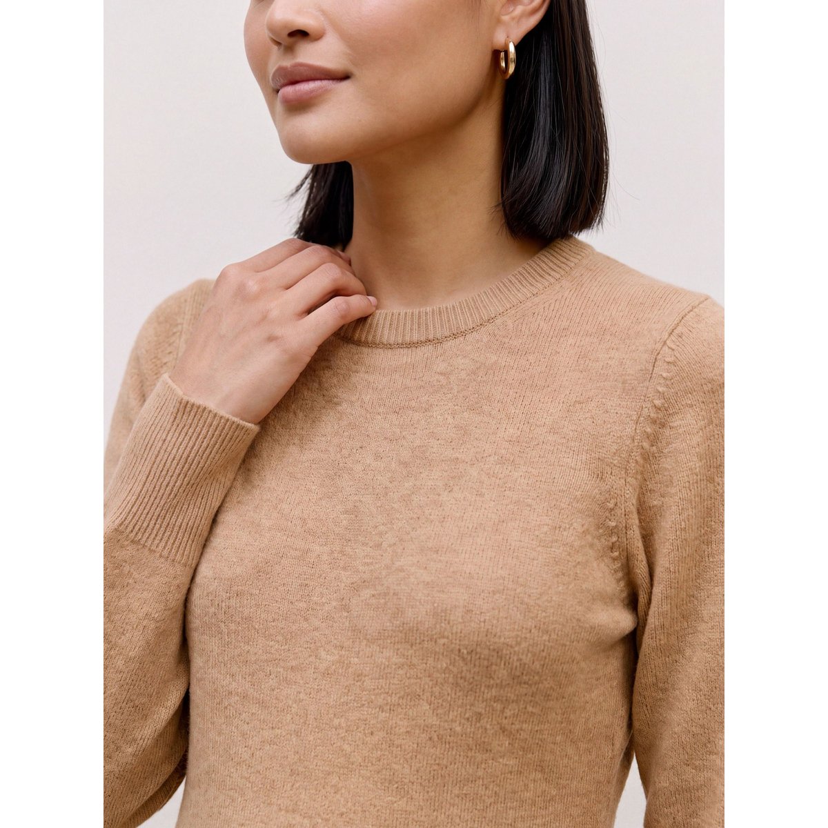 Robe En Maille natural melange 1, MAMA LICIOUS