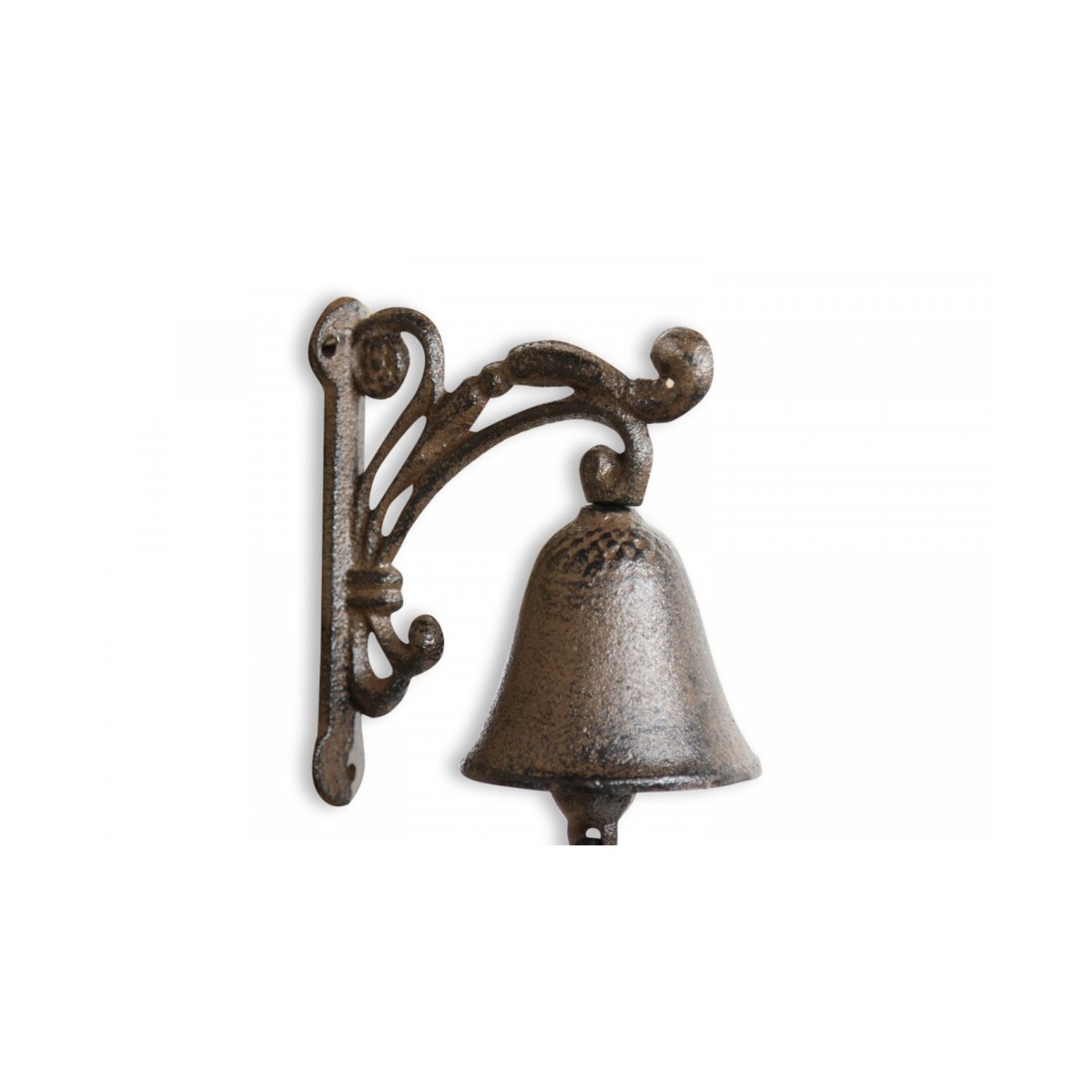 Cloche Fonte Marron 11x7x13cm marron, DECORATION D’AUTREFOIS